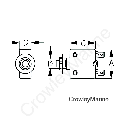 Seadog 4208101 Thermal Circuit Breaker - 10 A