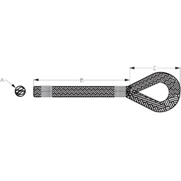 DOUBLE BRD NYL DL 1/2X25 RED