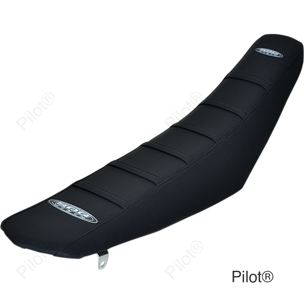 6-Ribbed Seat Cover - Black Ribs/Black Top/Black Sides