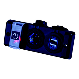 Seadog 426506-1 Double Usb & Power Socket Panel w/Breaker Switch thumbnail-1