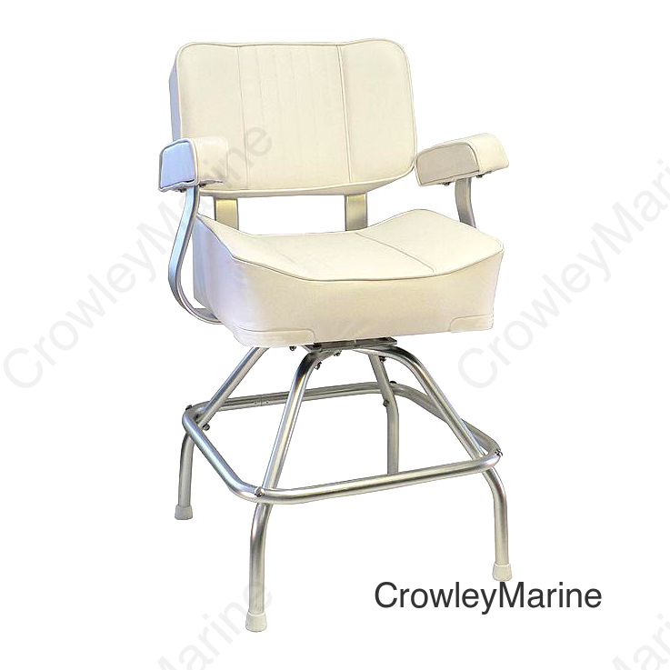 Springfield 1020003 Deluxe Captain's Seat With Stand, White