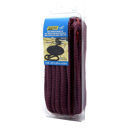 Seachoice Double-Braid Nylon Dock Line w/ Eye Splice, Pre-Shrunk, Heat Stabilized, 1/2 In. x 15 Ft., Burgandy thumbnail-4