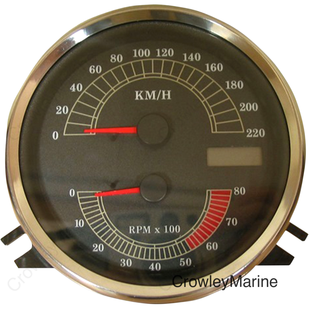SPEEDO W/TACH FLHR KM/H
