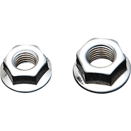 NUT FLANGE 3/8-24 CHROME