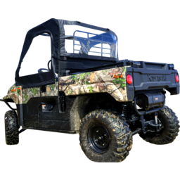 Soft Upper Doors - Rear Windshield - Black - Mule Pro-MX thumbnail-1