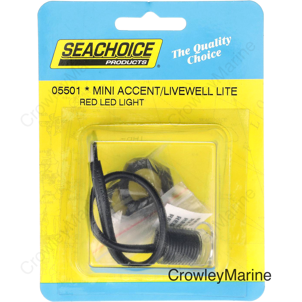 Seachoice Livewell Light, Mini LED Accent, Red, Waterproof, 50,000 Hours