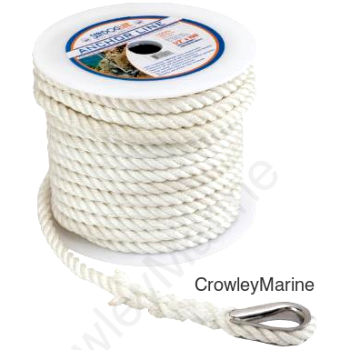 TWIST Nylon Anchor LINE 3/8X200' (301110200WH-1)