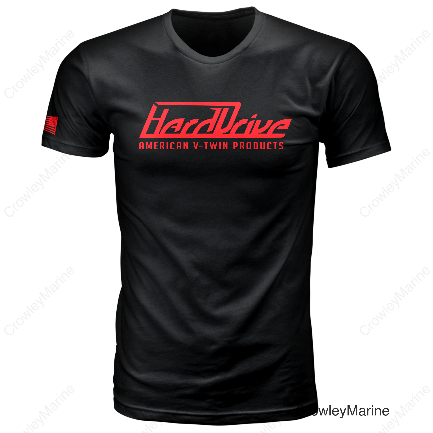 HARDDRIVE TEE BLACK/RED XL