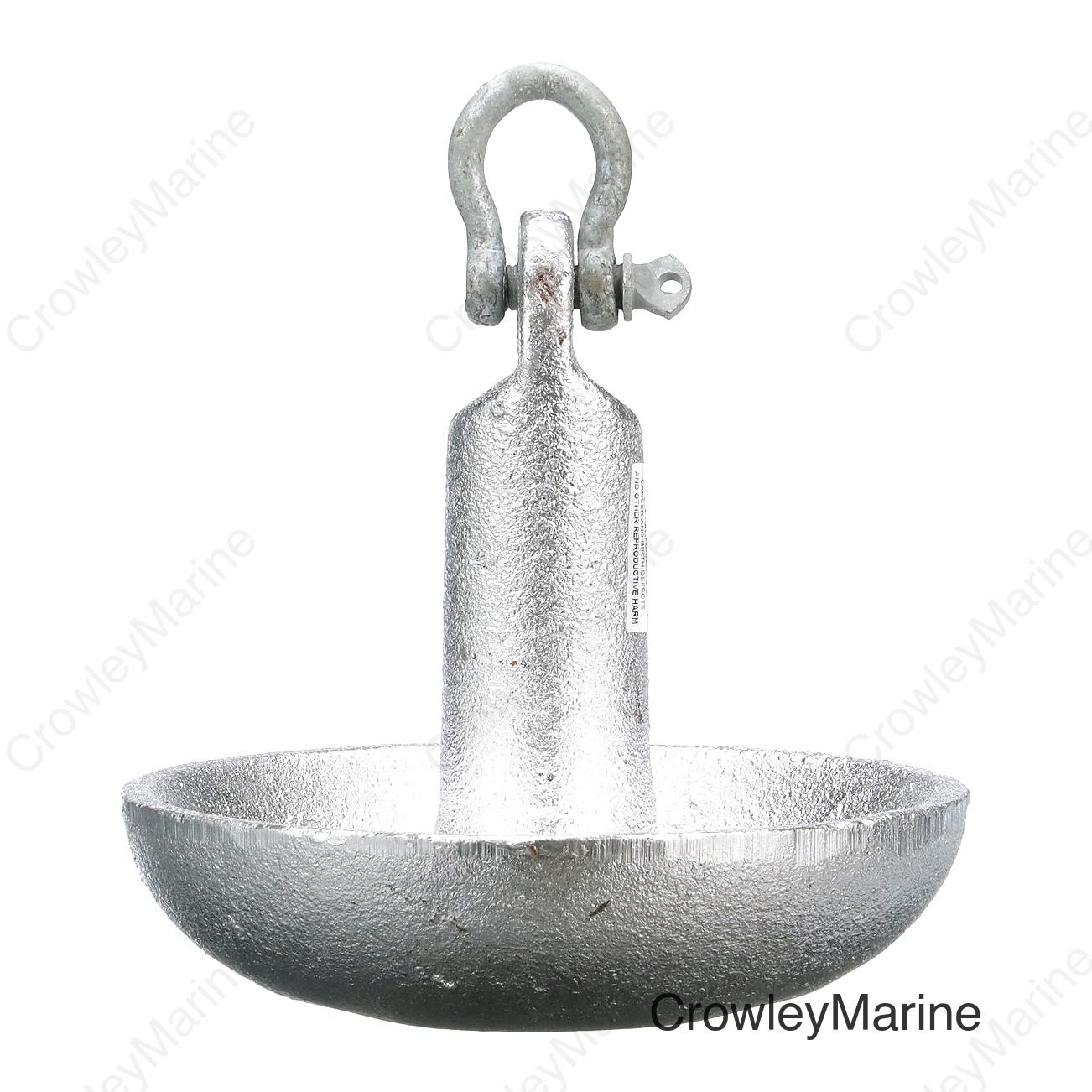 Seachoice Mushroom Anchor, Cast Iron, Aluminum-Painted Silver, 15 Lbs., Boats Up to 16 Ft. Long