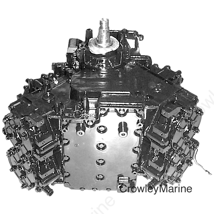 1992-1998 V4 Crossflow Flatback Powerhead -- 88, 90 HP - Remanufactured