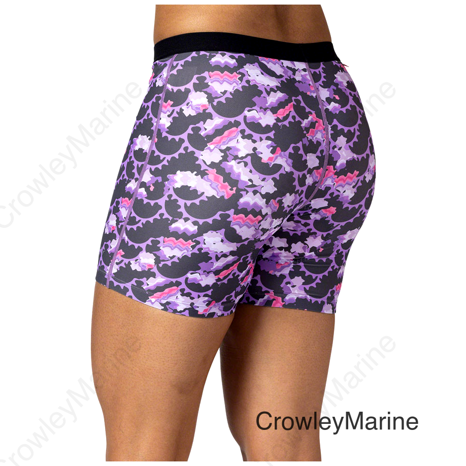 Terry Mixie Liner Shorts - Purple Rings X-Large