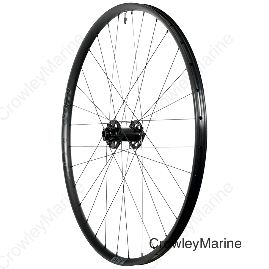 Stan's NoTubes Crest MK4 Front Wheel - 27.5 15 x 110mm 6-Bolt Black