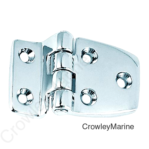 Shortside Hinge, Chrome/Zinc 2-1/2" x 1-1/2"
