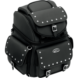 Sissy Bar Bag - Black Studded thumbnail-4