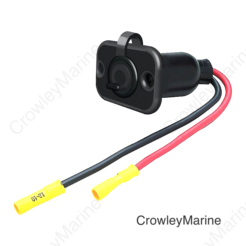 SEACHOICE Trolling Motor Plug, Receptacle Female, 6 in Leads