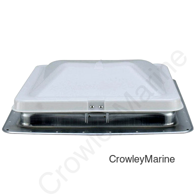 14x14 VENT ONLY, WHITE TOP, CRANK OUT W/SCREEN (372636)
