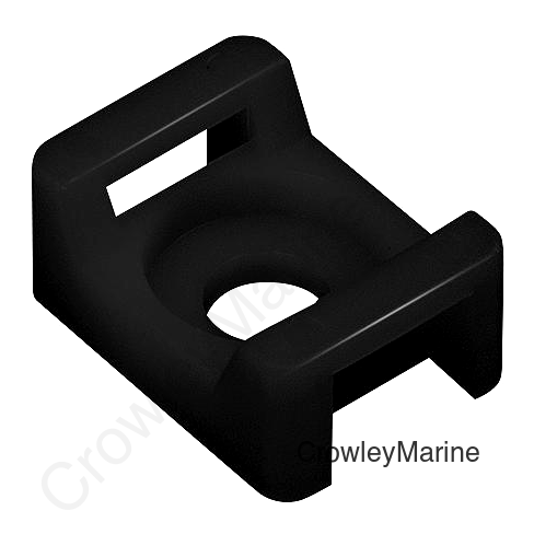 Seachoice 14194 Saddle Mount, Black, #8 Fastener, 10/pk