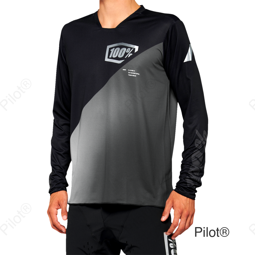 R-Core-X Long-Sleeve Jersey - Black/Gray - Small