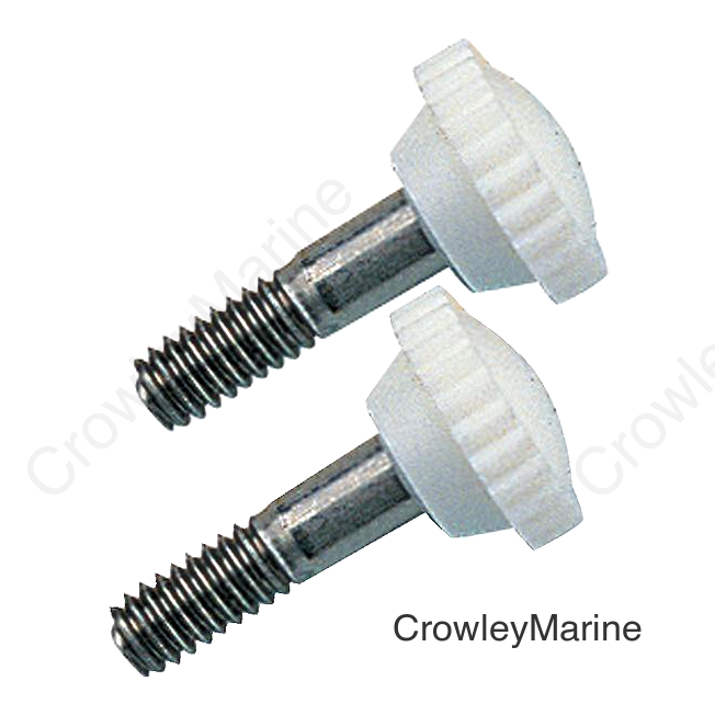 Nylon Head Screw-1/4" -20 X 7/8", White Pr.