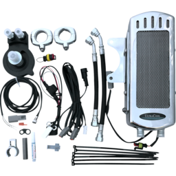 Side Mount Oil Cooler Kit - Chrome - Sportster