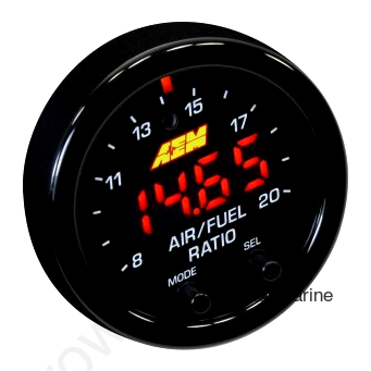AEM X-Series OBDII Wideband UEGO AFR Sensor Controller Gauge