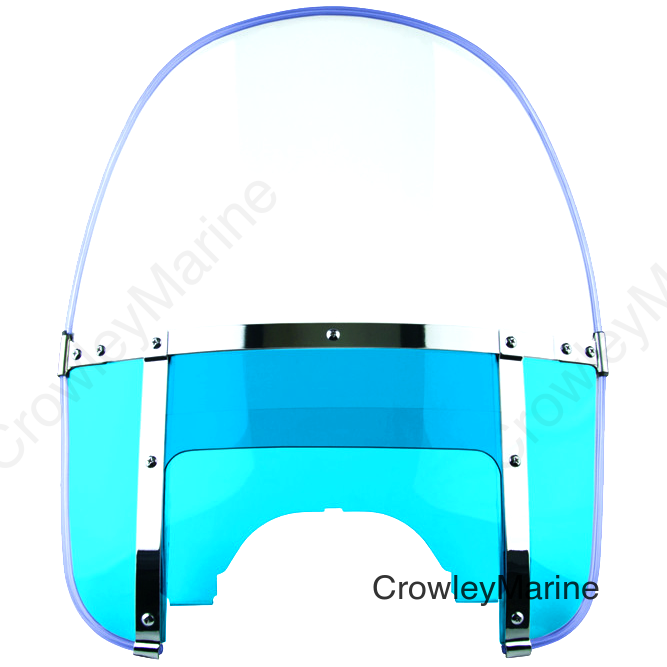 HERITAGE BEADED WINDSHIELD BLUE ADJUSTABLE WINDOW