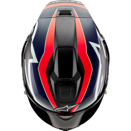 Supertech R10 Helmet - Team - Matte Black/Carbon Red Fluo/Blue - Medium thumbnail-3