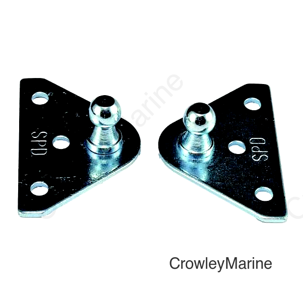JR Products BR1020 Gas Spring Mounting Brackets - Flat, 2/pk