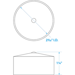 Seachoice Bearing Protector Covers for Boat Trailers, Black Plastic, Pack of 2 thumbnail-2
