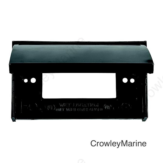 JR Products 0512215 Black GFCI Weatherproof RV Outlet Cover