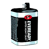 Eveready 1209 6V Battery w/Spring Terminals