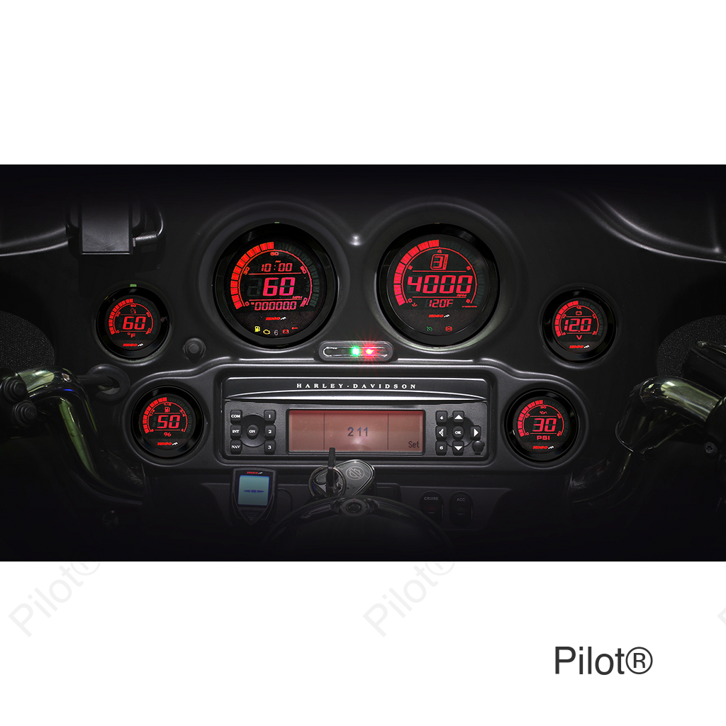Universal 6-Piece Gauge Kit - Black