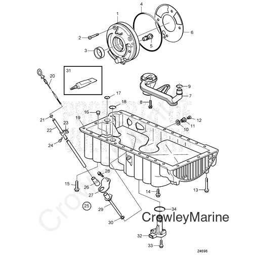 Dipstick(V2) - Volvo Penta (3883471)