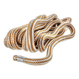 Seachoice Double-Braid Nylon Dock Line w/ Eye Splice, Pre-Shrunk, Heat Stabilized, 5/8 In. X 20 Ft., Gold White thumbnail-4