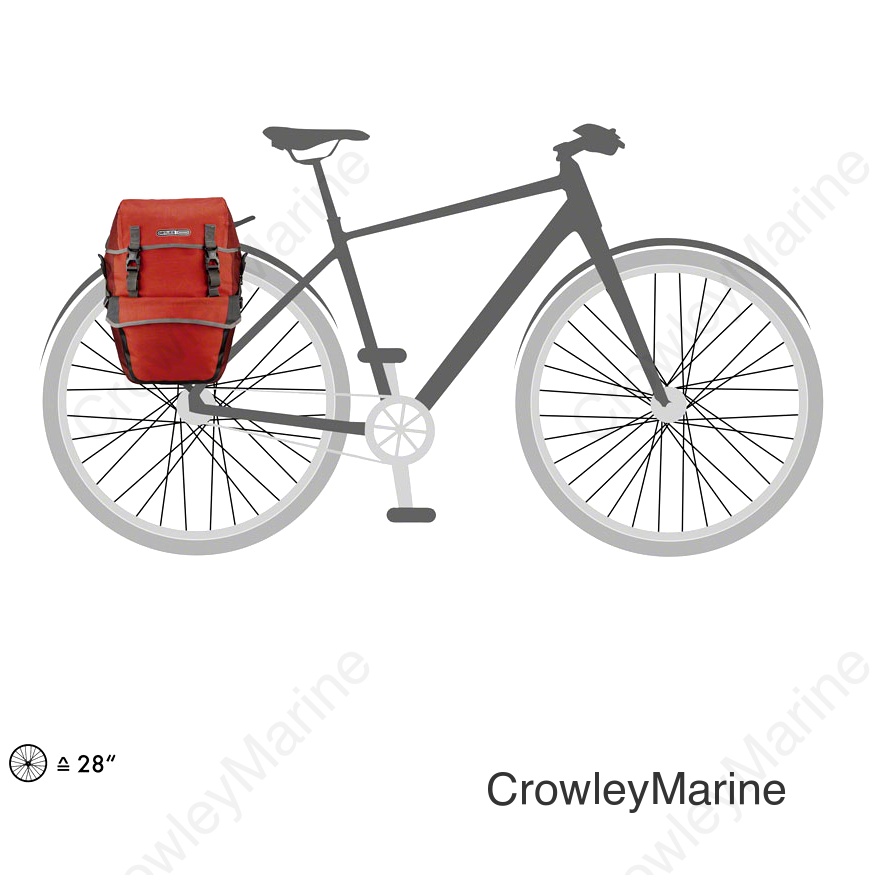Ortlieb Bike-Packer Plus Panniers - 42L Pair Salsa/Dark Chili