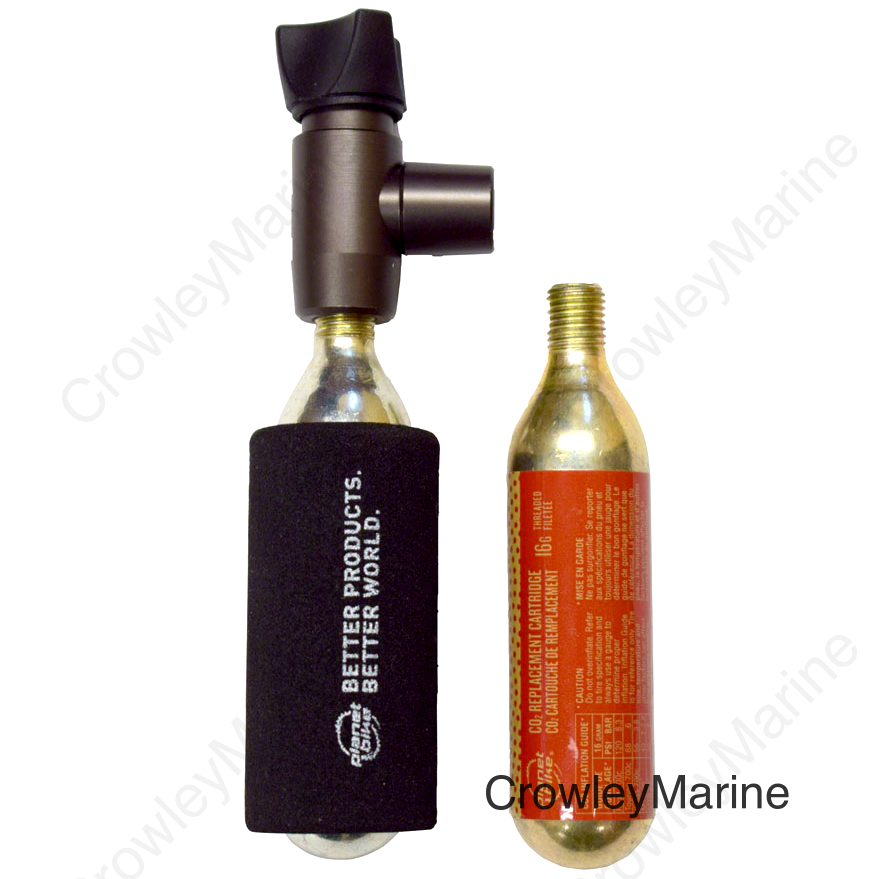 Planet Bike Black Zeppelin CO2 Inflator with 2 16g Cartridges