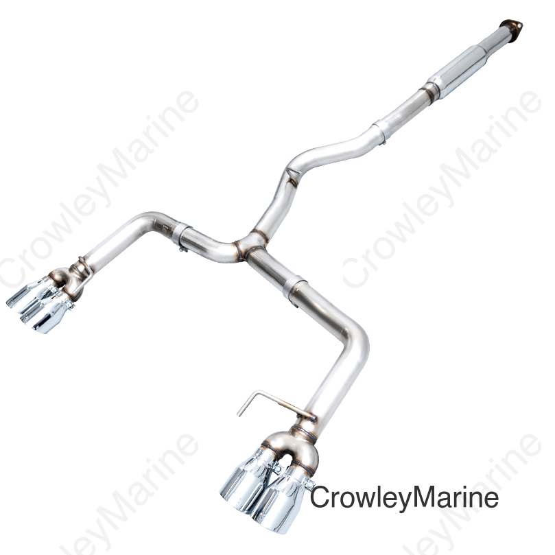 AWE Tuning Subaru WRX/STI VA/GV Sedan Track Edition Exhaust - Chrome Silver Tips (102mm)