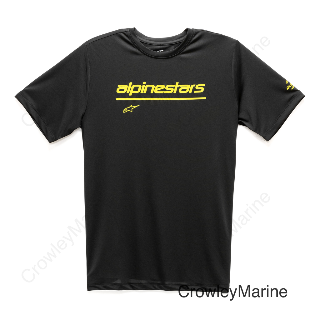 TECH LINE UP PERFORMACE TEE BLACK XL