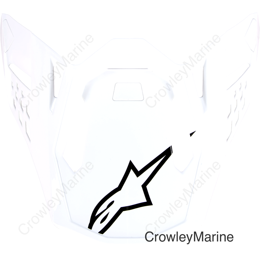 Supertech M10 Visor - Solid - Gloss White