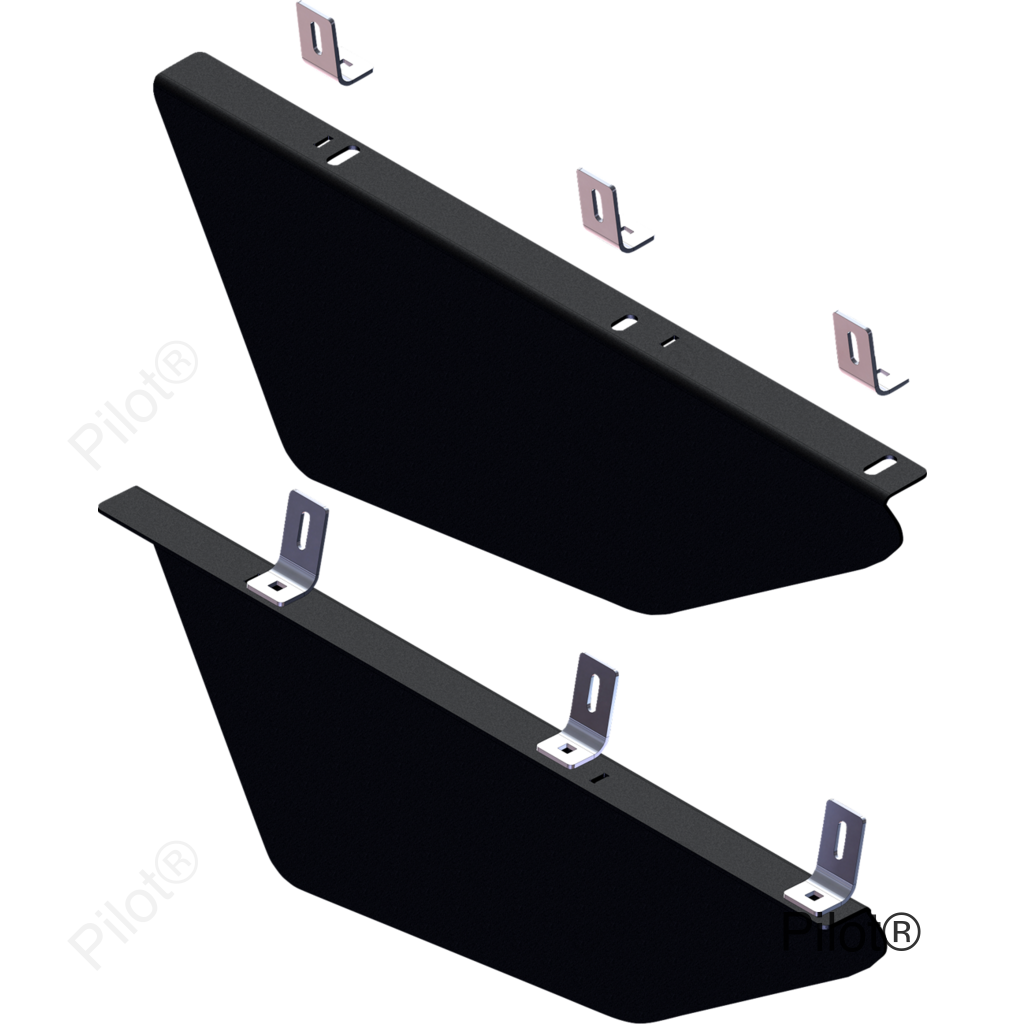 Front Lower Doors - Black - Talon 1000/1000-4