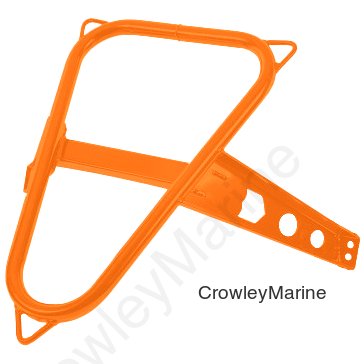 SPARE TIRE MOUNT ORANGE POL