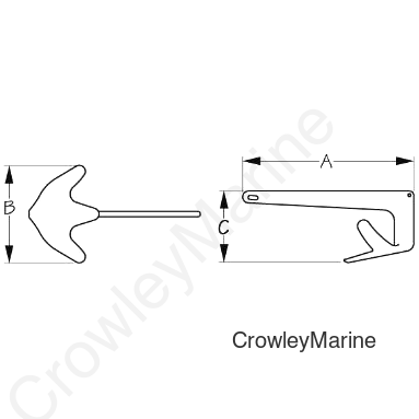 Galvanized THE SEAHOOK Anchor 110.1 Pound (318550)