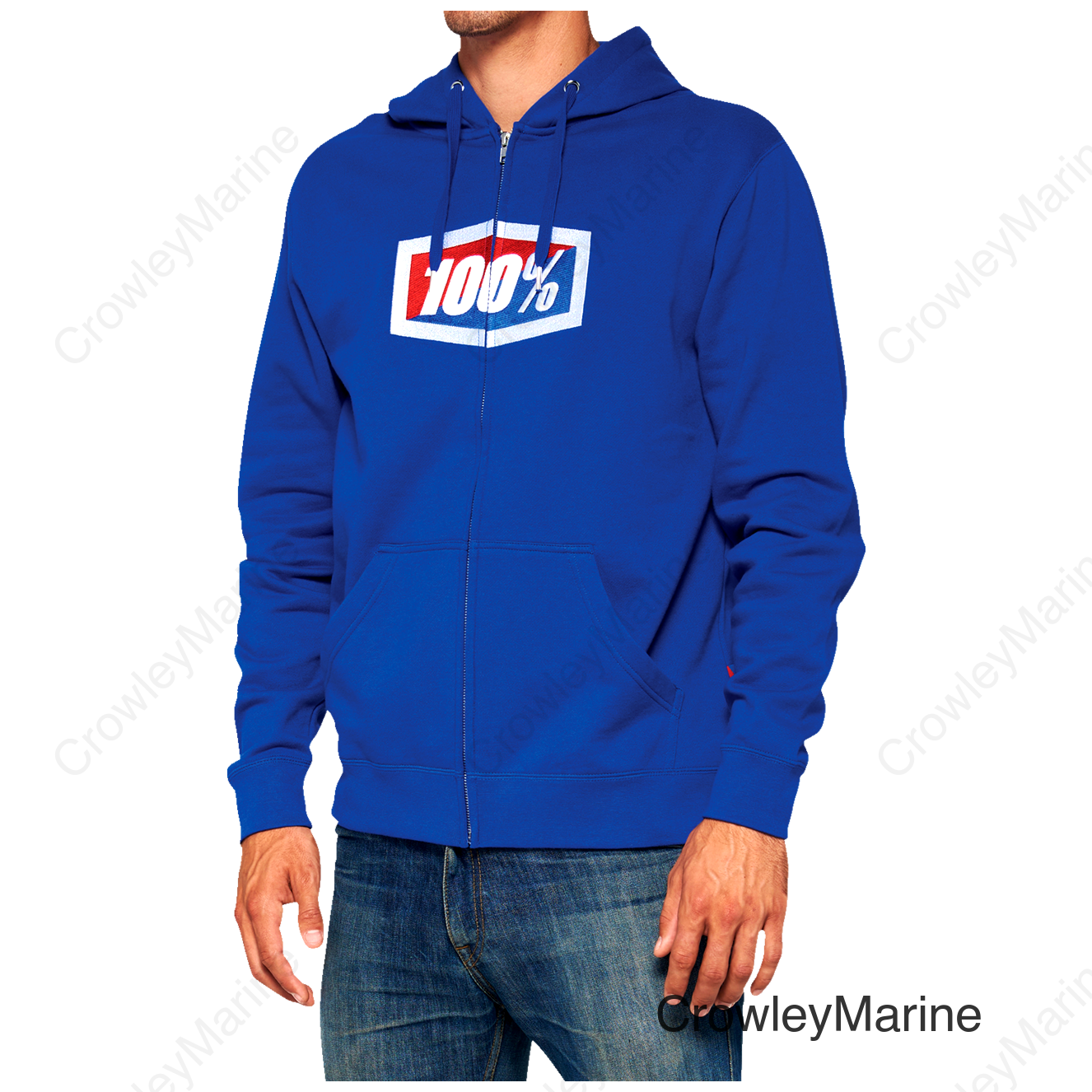 Official Fleece Zip-Up Hoodie - Royal - Large