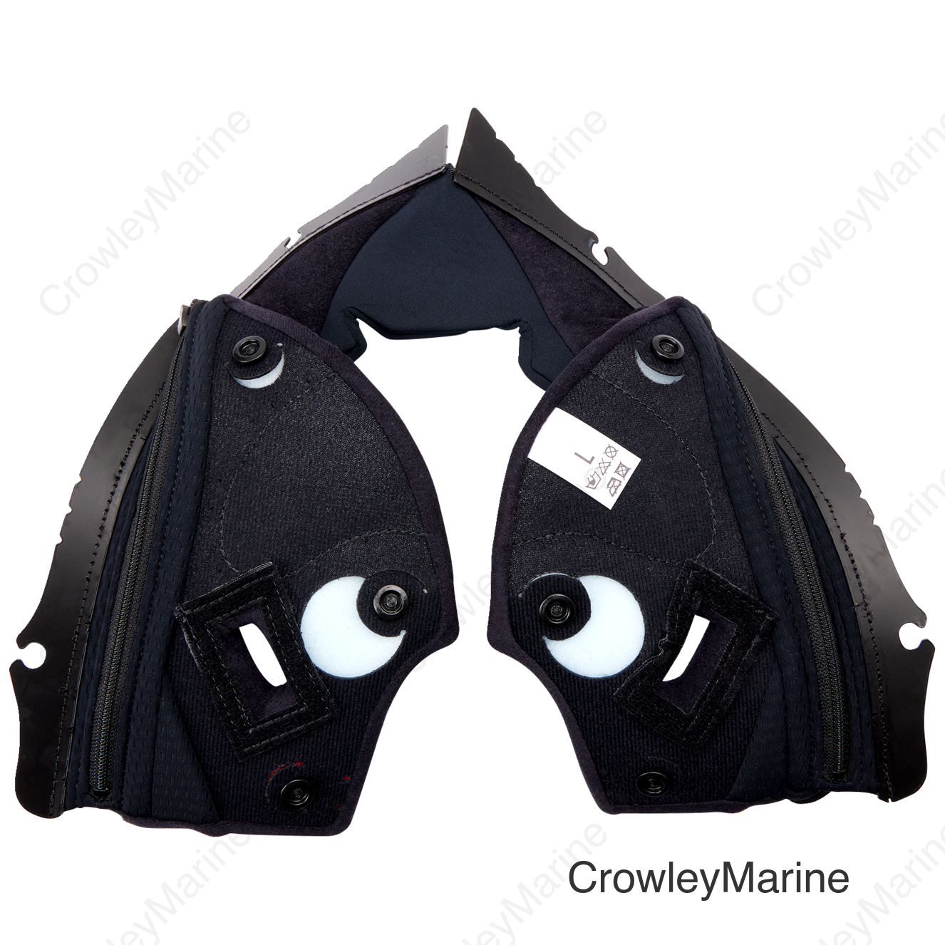 Pista GP RR Cheek Pads - Black/Red - Large