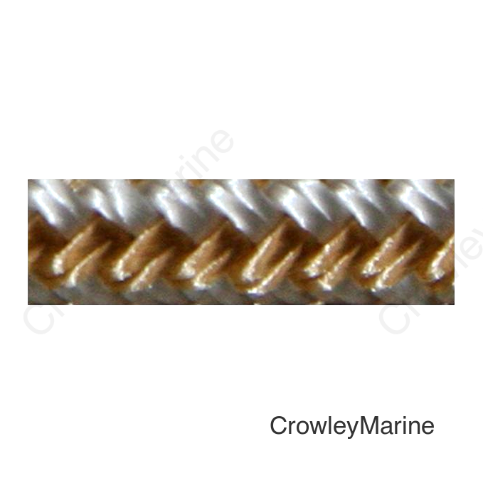 Sea Dog 302112020GW1 Premium Double Braided Nylon Dock Line, 1/2" x 20', Gold/White