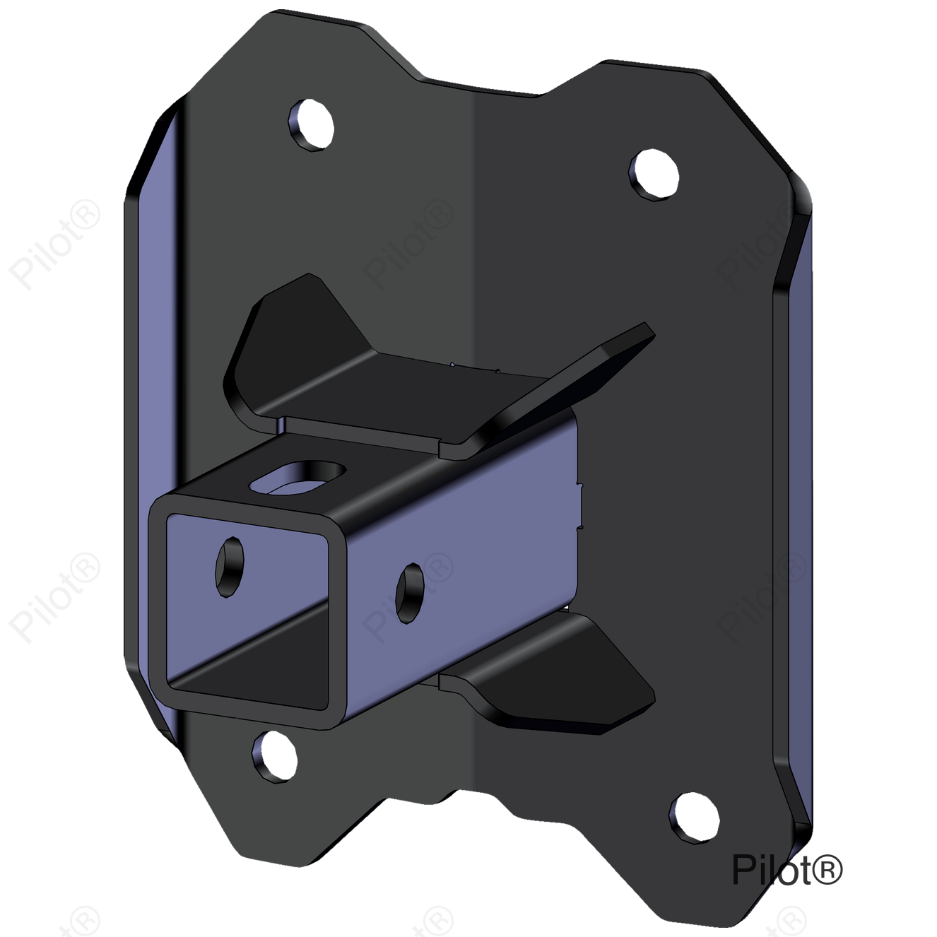 Hitch - Rear Receiver - 2" - Polaris Ranger