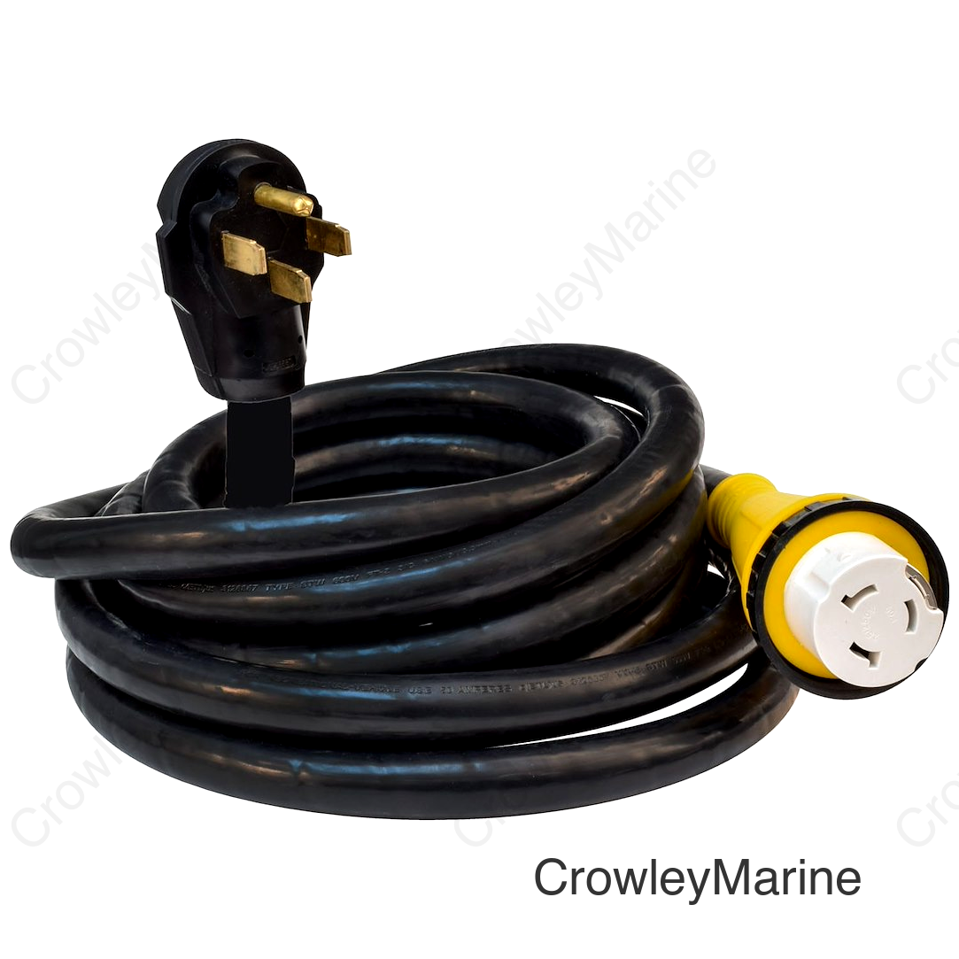 50A 25' DETACH CORD  BLACK  BULK