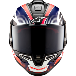 Supertech R10 Helmet - Team - Matte Black/Carbon Red Fluo/Blue - Medium thumbnail-2