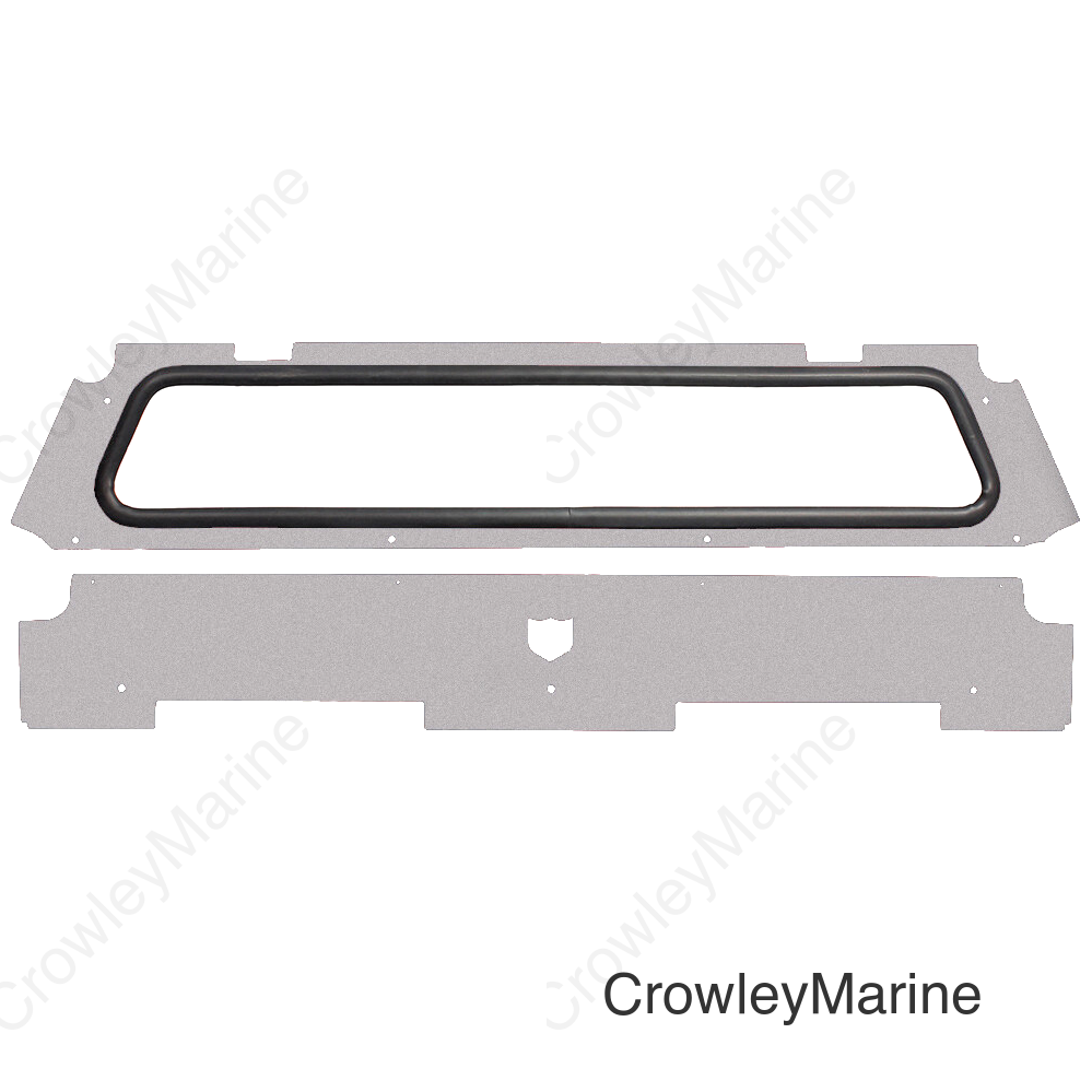 REAR WINDSHIELD SPARKLE SILVER METALLIC