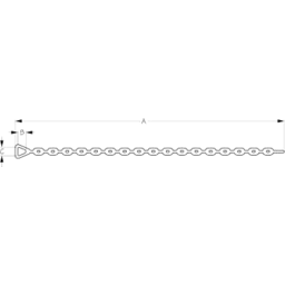 Galvanized Anchor CHAIN -3/16"X3' (312833) thumbnail-0
